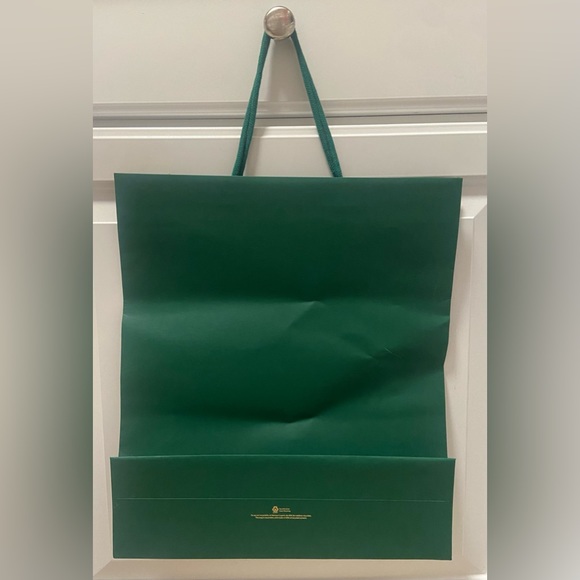 AUTHENTIC Rolex NEW Large Green Shopping Bag 15.5” x 13.5” x 4” NEVER OPENED 💚 - Picture 3 of 6